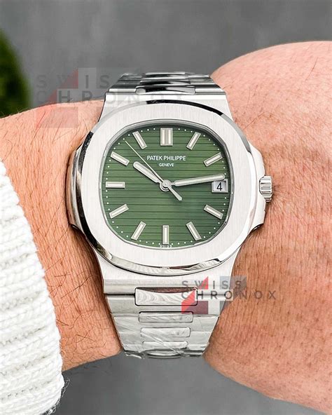 Patek Philippe nautilus olive green